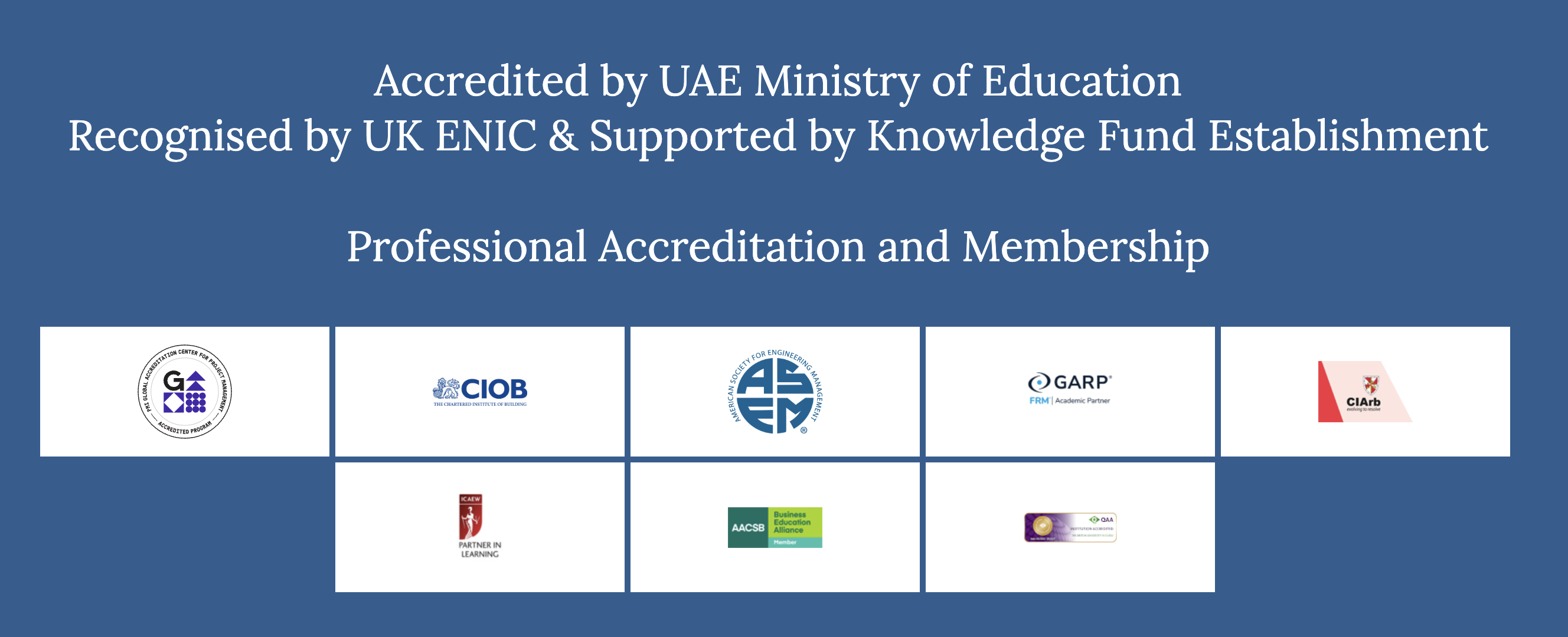 BUiD accreditation, recognition, support, and professional membership organisations